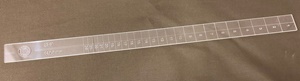 Изображение Шаблон для разметки гитарных ладов 25,5" - ладовая линейка.